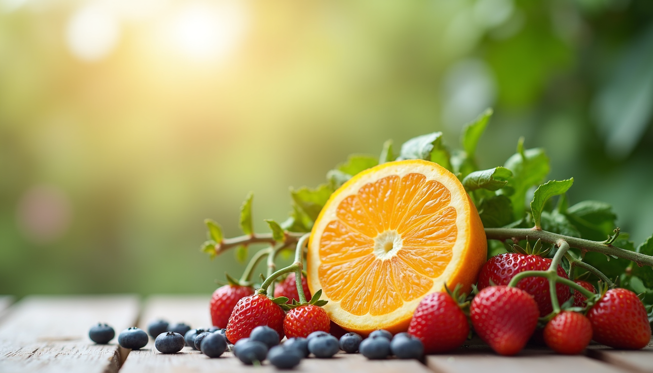 O mână ține o capsulă de vitamine, simbolizând vitaminele pentru energie și vitalitate.